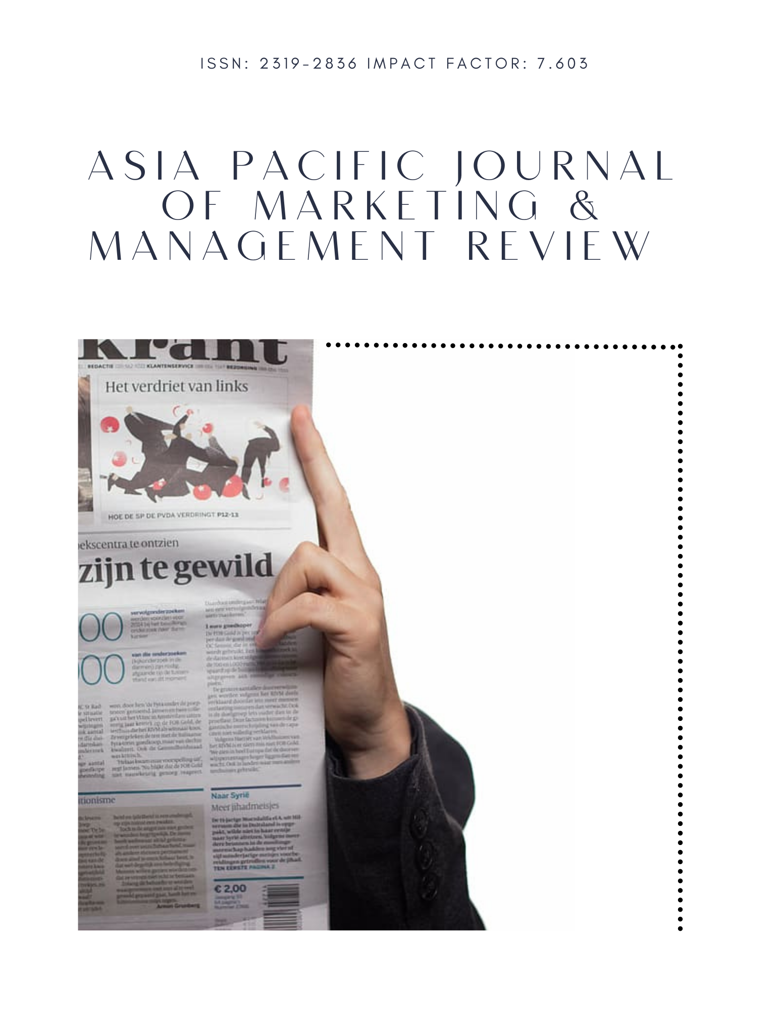 					View Vol. 11 No. 02 (2022): ASIA PACIFIC JOURNAL OF MARKETING & MANAGEMENT REVIEW
				